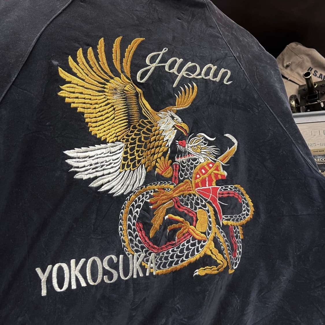 Shoot one 요코스카 벨루어 오리엔탈 스카잔 수베니어 자켓 N429 상품이미지5