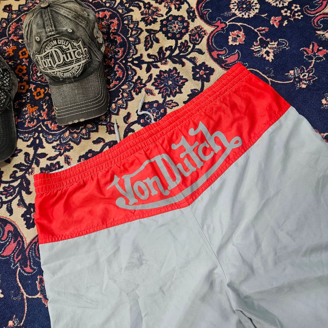 본터치(Vondutch) 00's 빽 레터링 반바지 쇼츠 상품이미지3