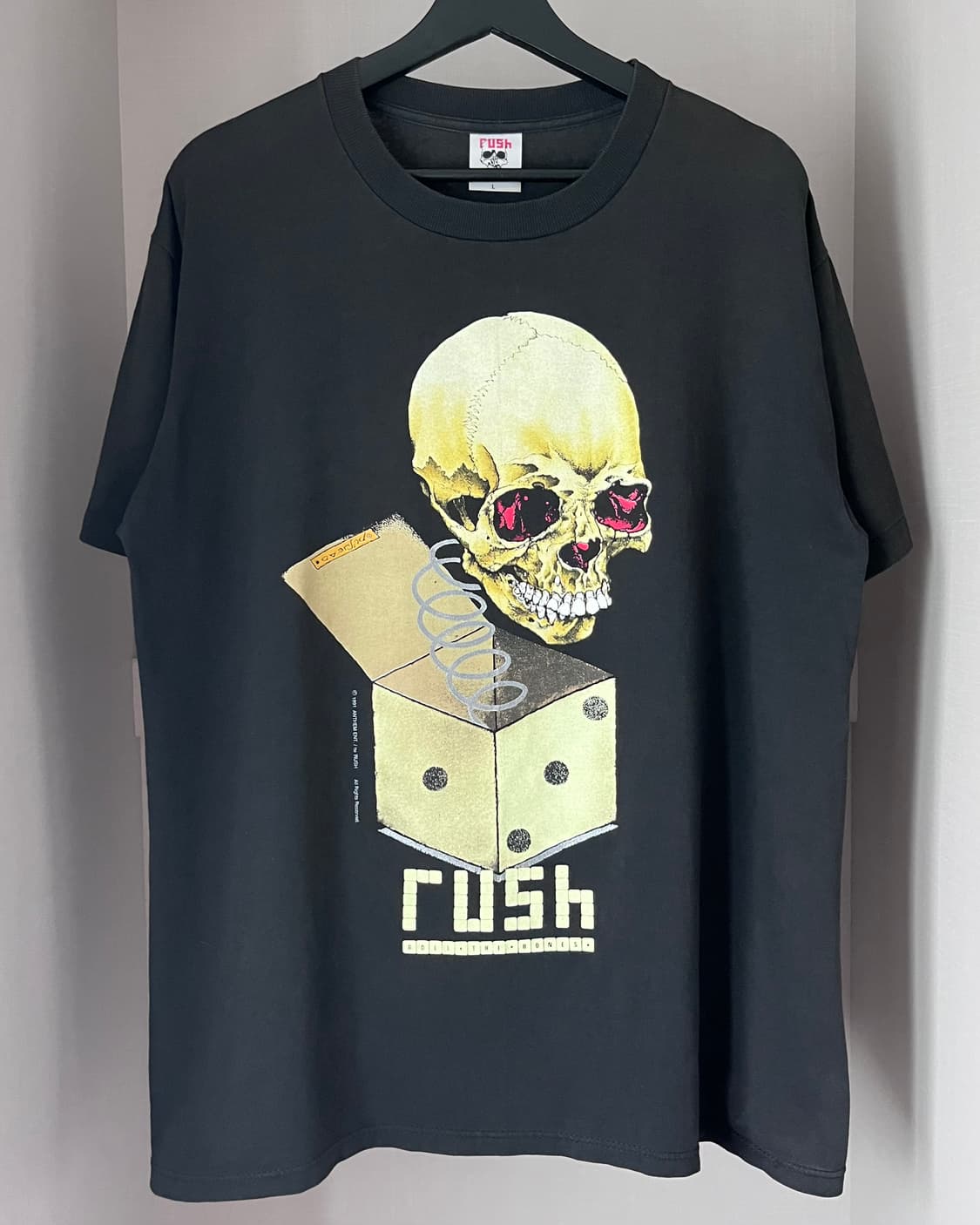빈티지 90s 1991 RUSH PUSHEAD 러쉬 밴드 티셔츠 상품이미지1