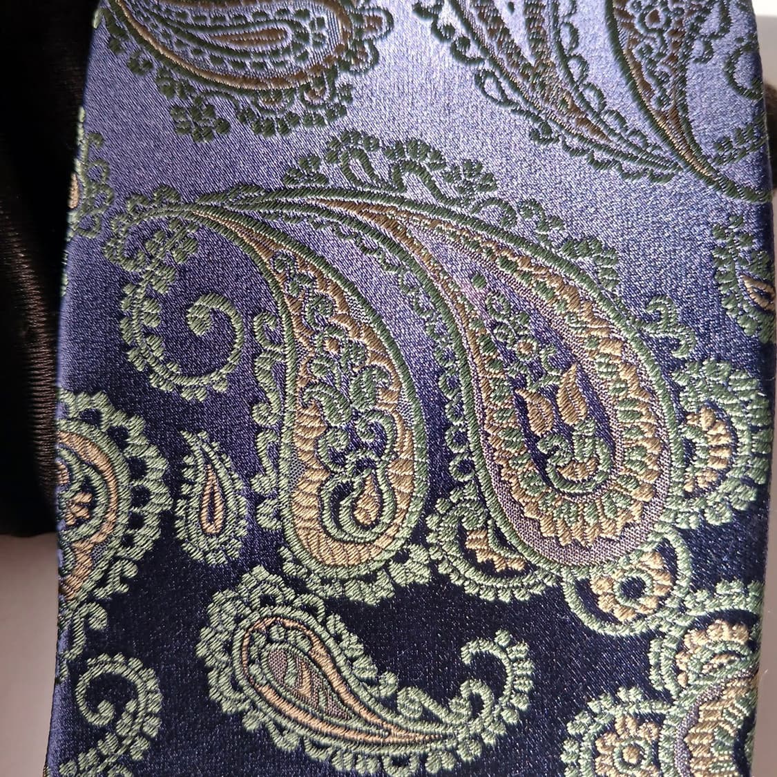 밀라숀 실크 네이비 페이즐리 넥타이 9cm A+등급 A19756
 상품이미지6