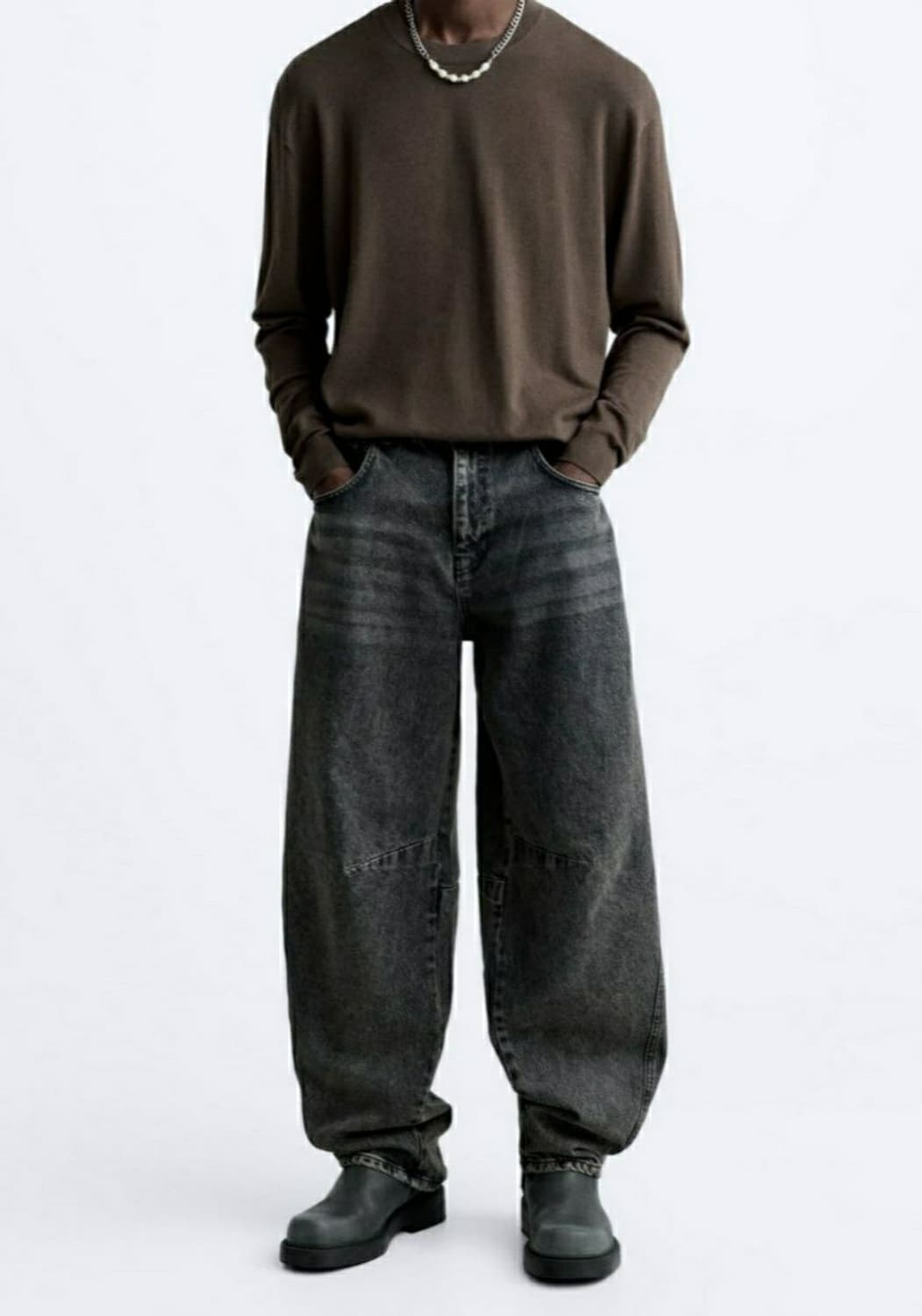 자라 콘트라스트 워시드진 40(31) 상품이미지4