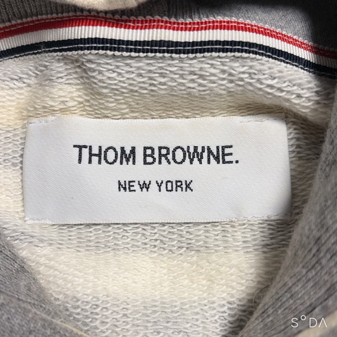 Thom Browne 톰브라운 스트라이프 후드티 그레이 1 상품이미지4