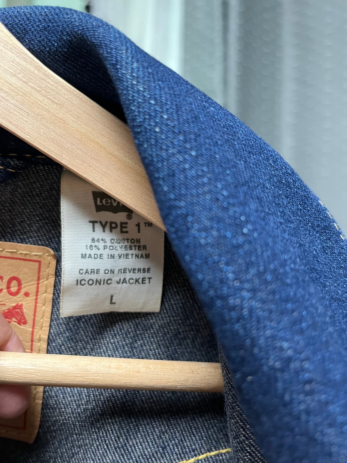 리바이스 TYPE 1 데님 자켓 L 상품이미지2
