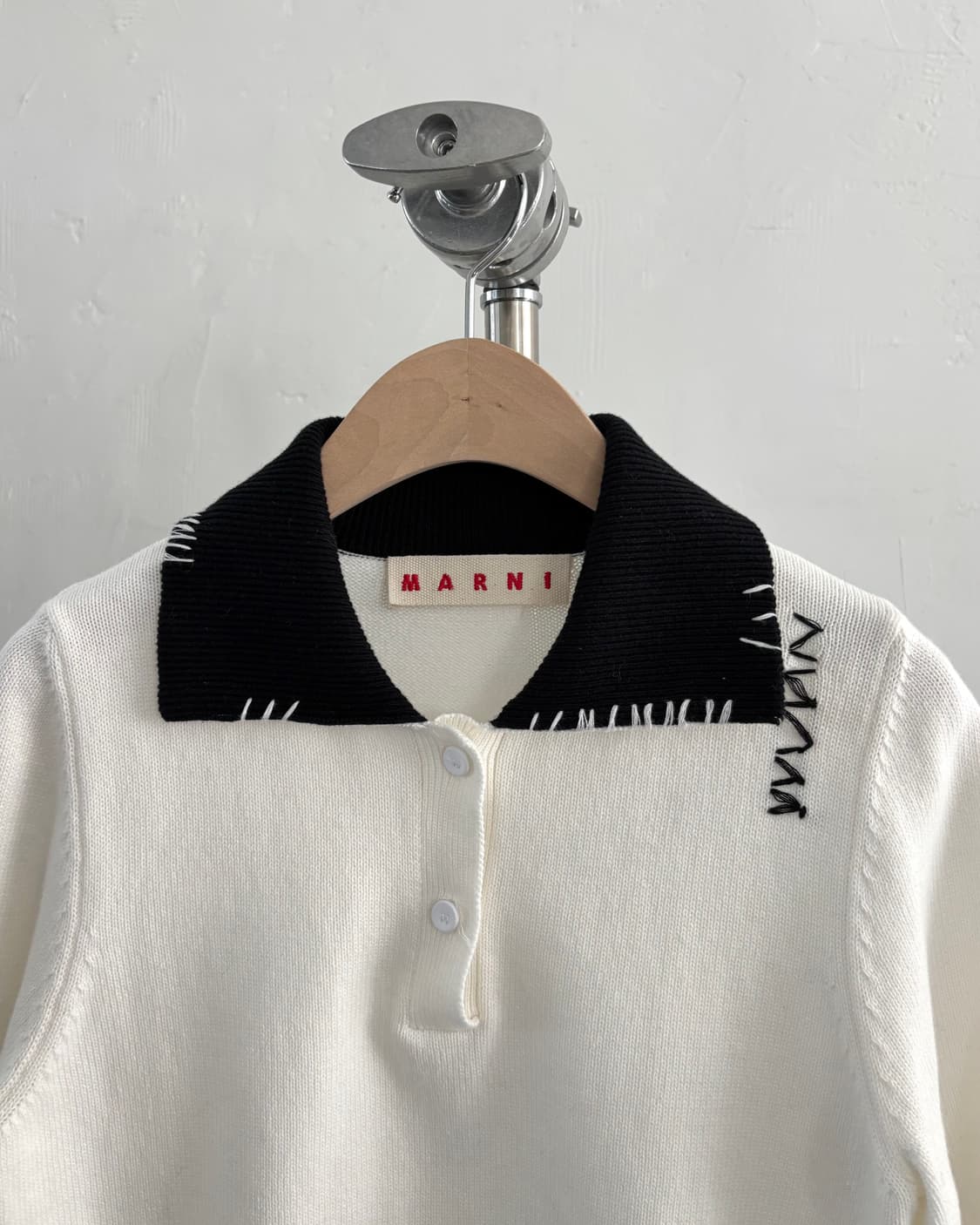 Marni 마르니 화이트 반팔 니트 상품이미지2