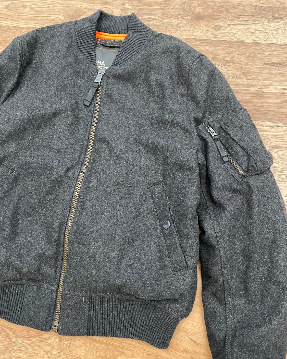 울 봄버 ma-1 자켓 상품이미지2