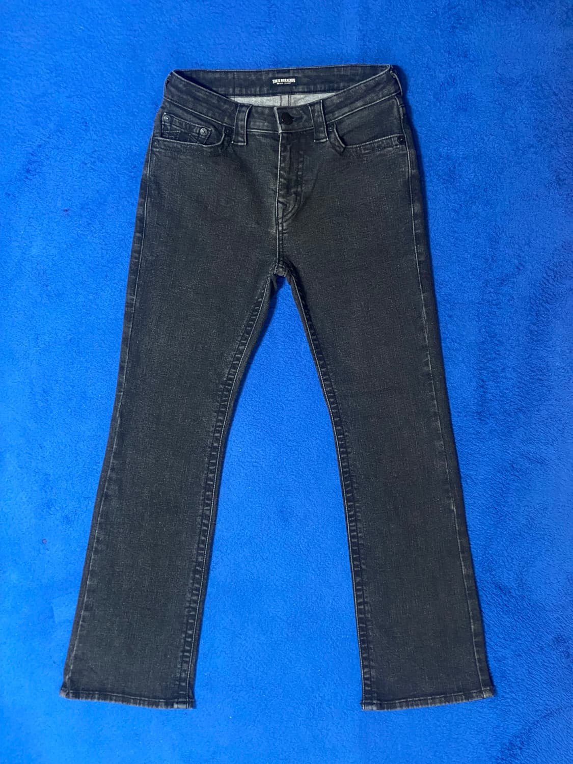 TrueReligion 트루릴리젼 블랙 워싱 데님 바지 28 상품이미지1