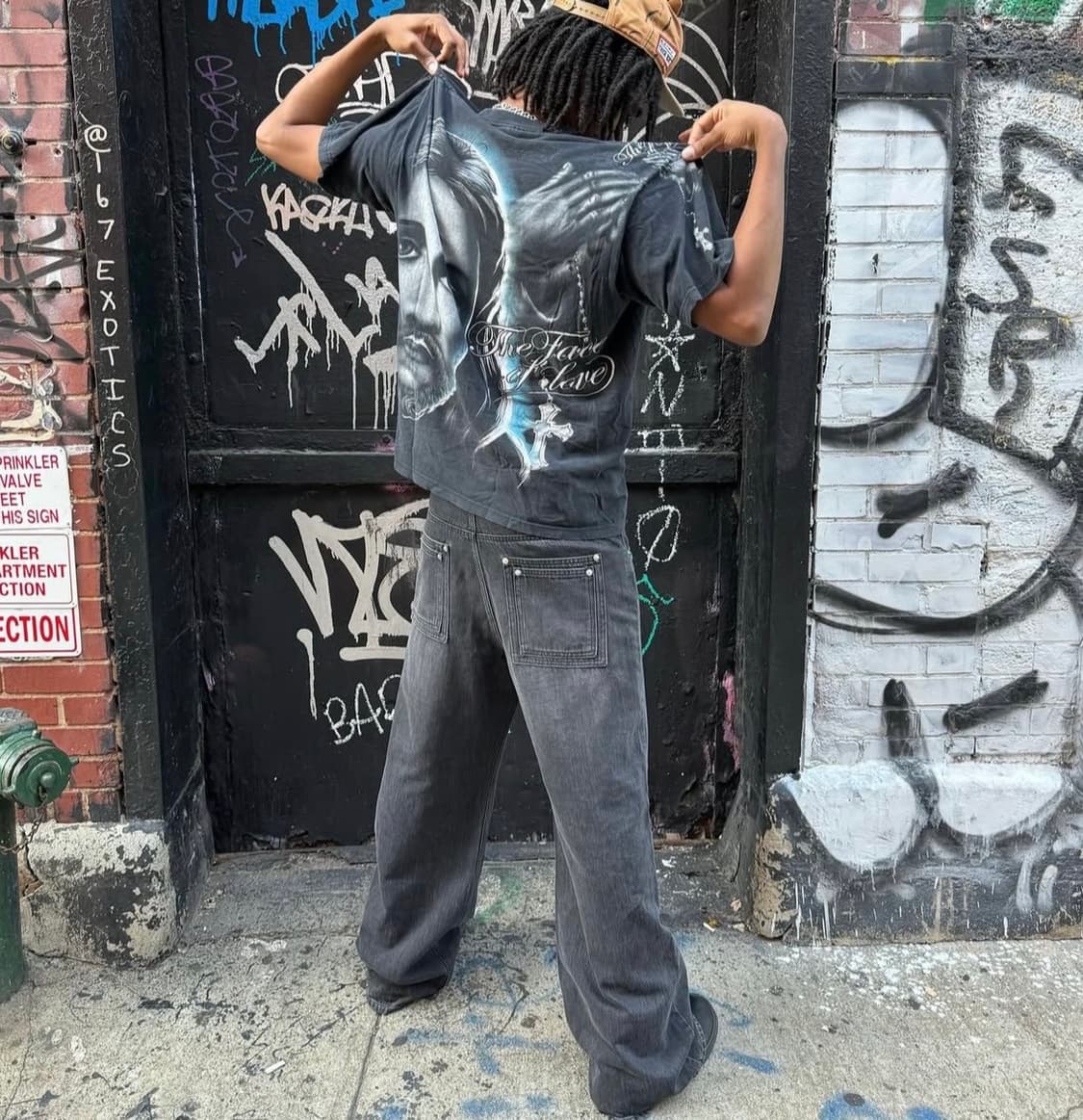 zicmade / 와이드 레그 데님 블랙 / 30 상품이미지4