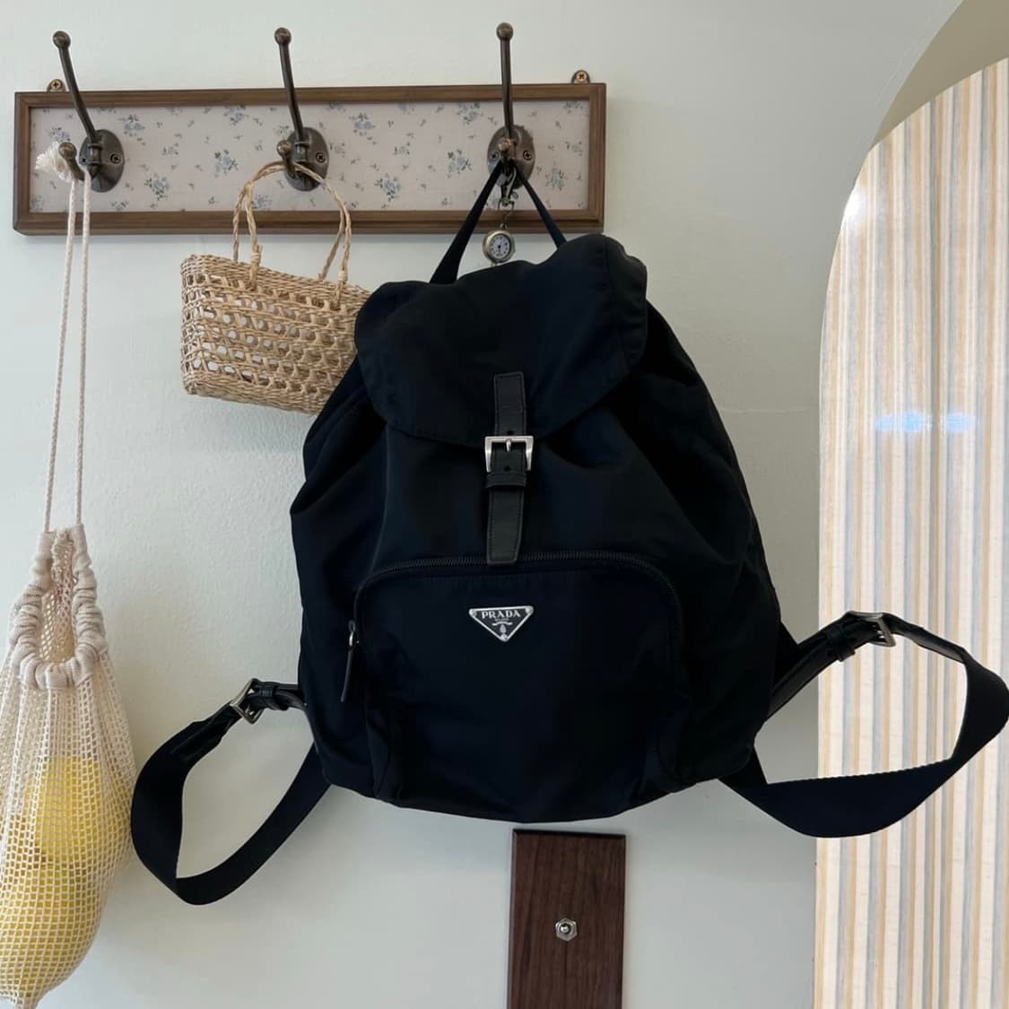 프라다 정품 포코노 나일론 백팩 가방 블랙 상품이미지2