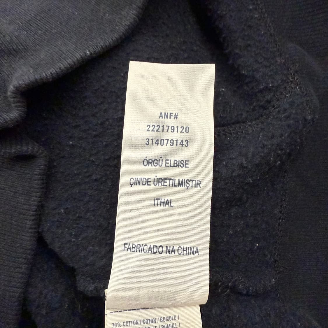 아베크롬비 네이비 후드집업 상품이미지7