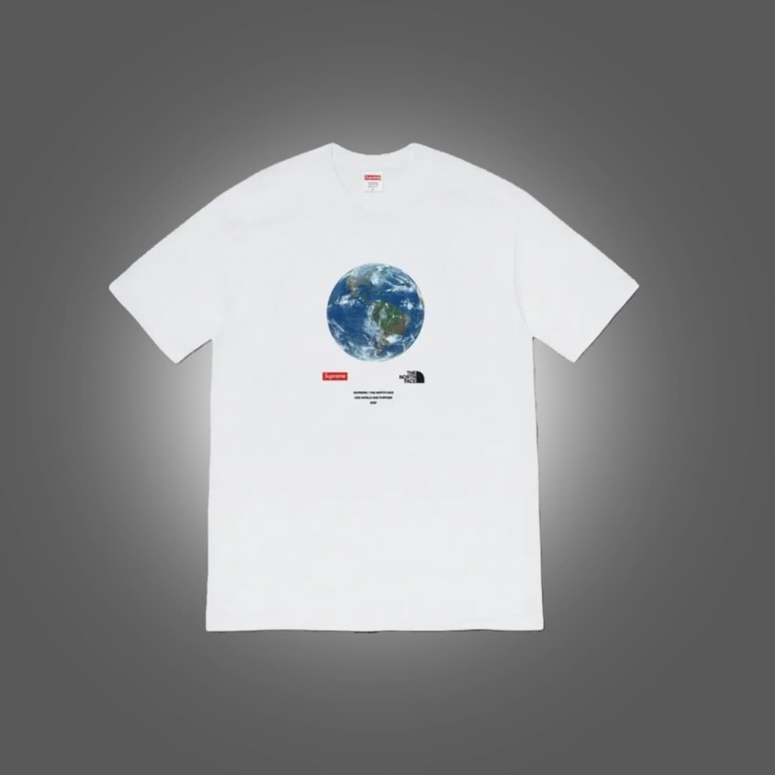 슈프림 x 노스페이스 원 월드 티셔츠 화이트 - 20SS 상품이미지1