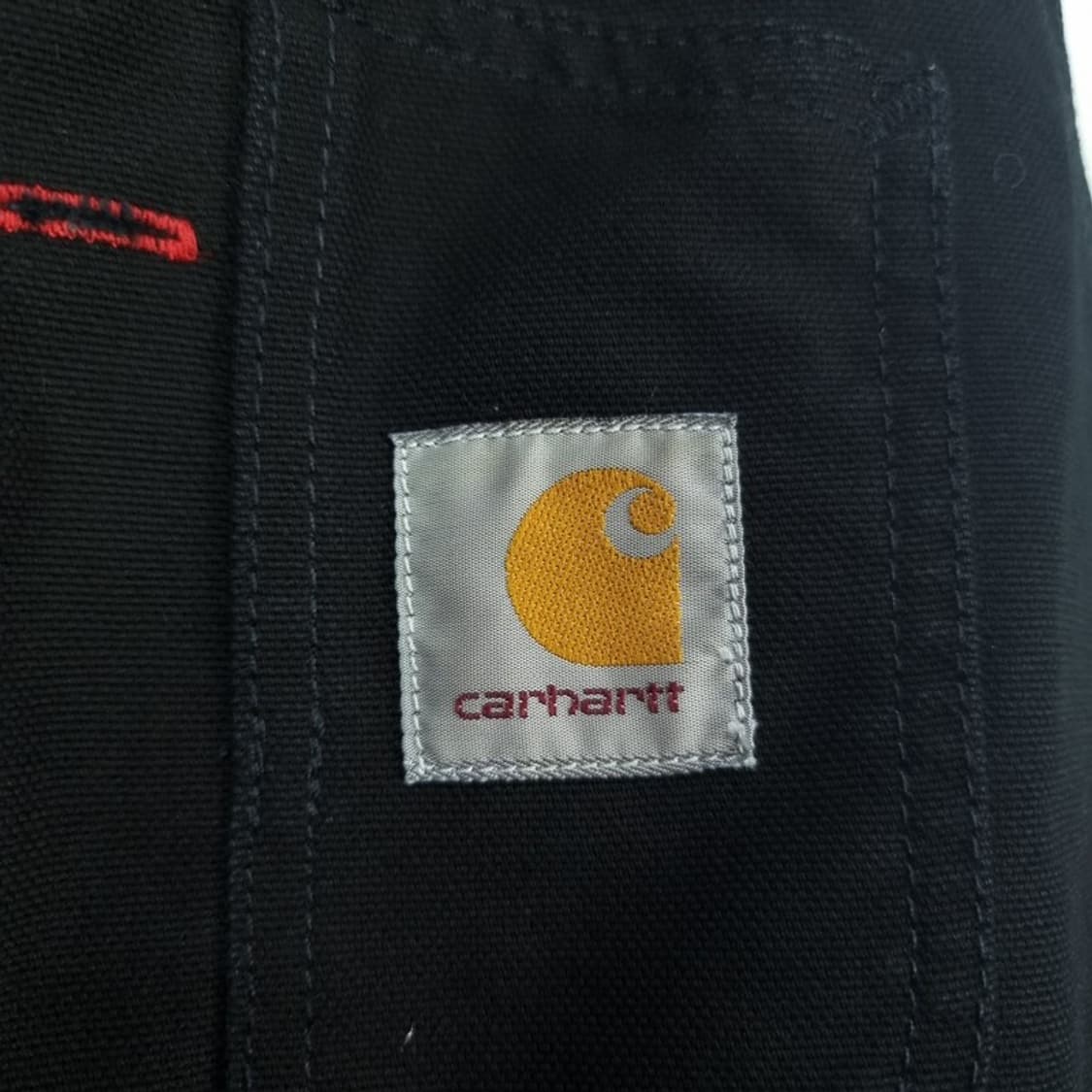[칼하트 윕] 로고 패치 멜빵 바지 오버롤 M18838 상품이미지6