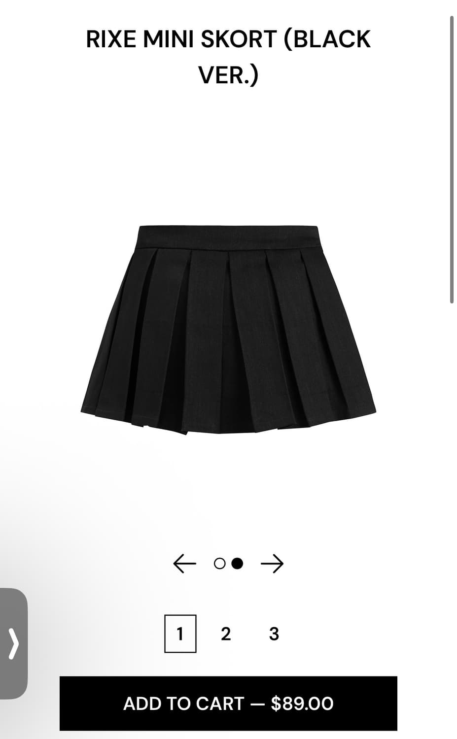 Accox-acx mini pants skirt 상품이미지3
