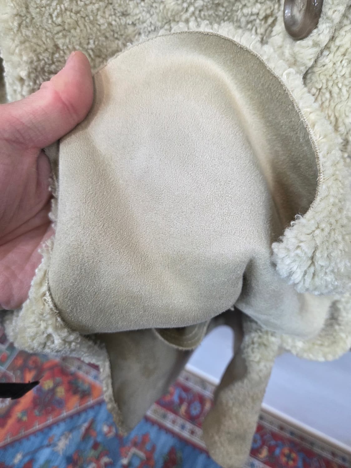 자라 여성 뽀글이 플리스 무스탕 자켓 m 오버핏  상품이미지6