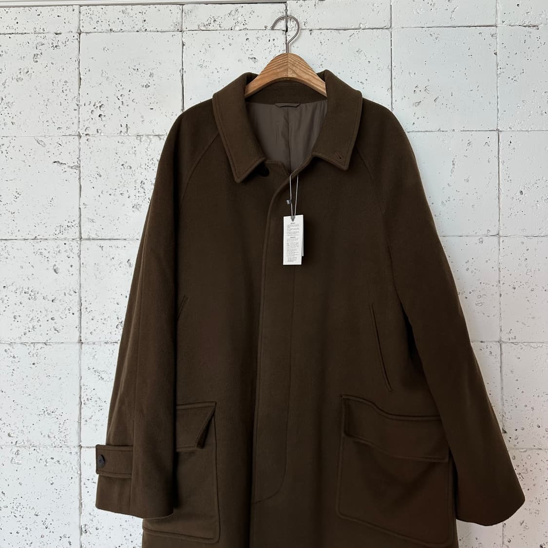 3 어나더오피스 캐시미어 혼방 롱코트 새상품 상품이미지2