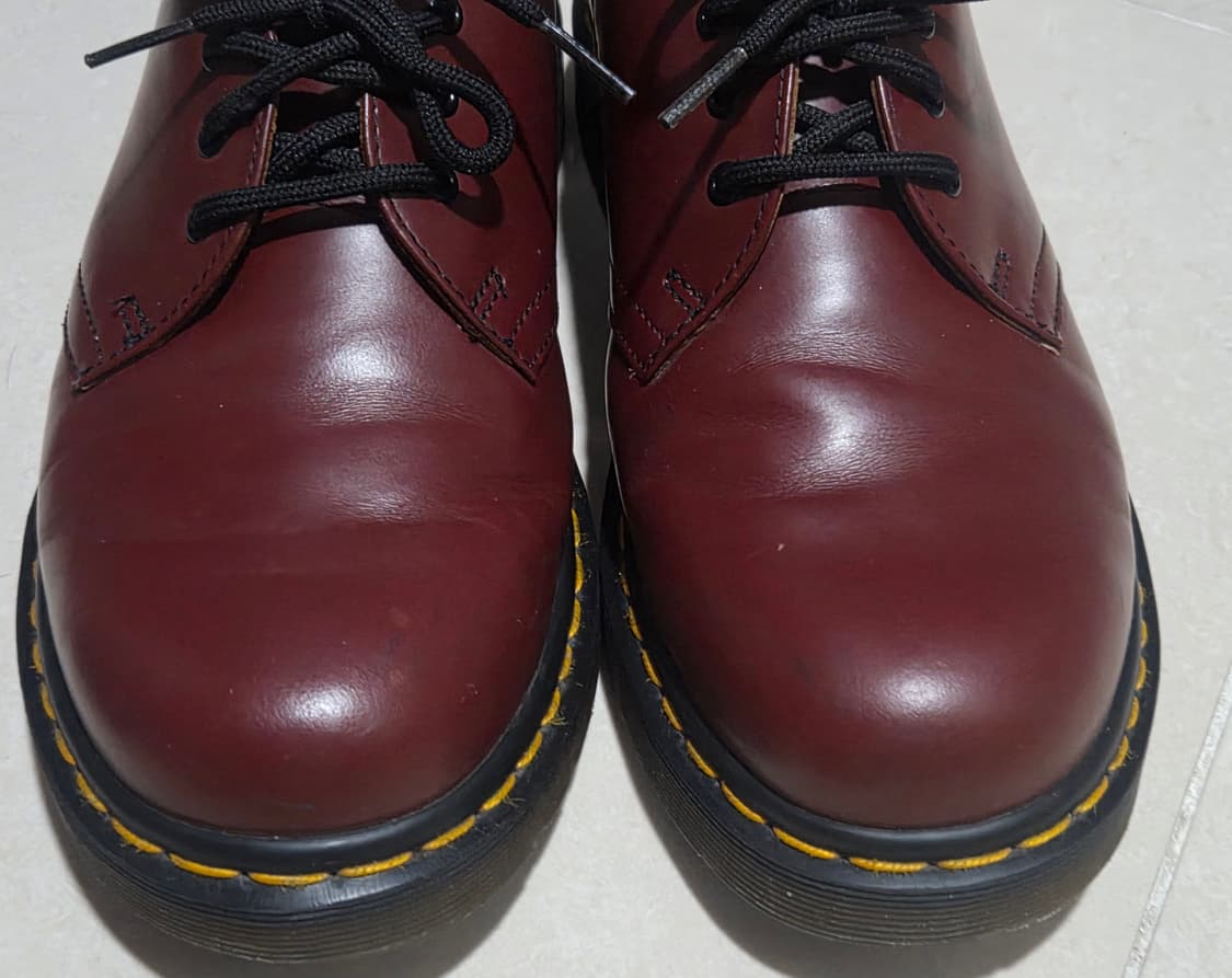 UK6 250 닥터마틴 1461 스무스 체리레드 3홀 상품이미지2