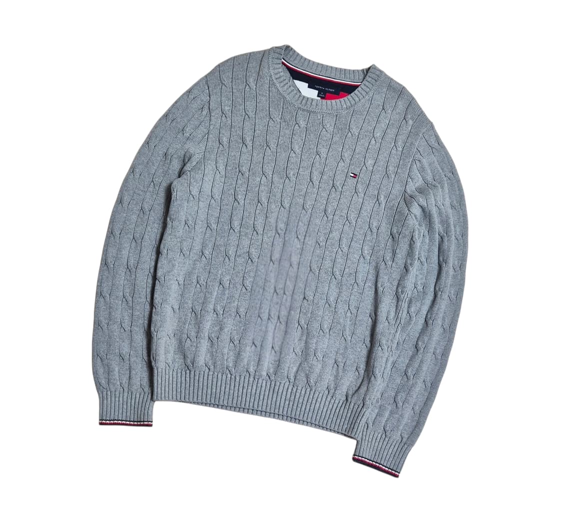 타미힐피거 꽈배기 니트 상품이미지1