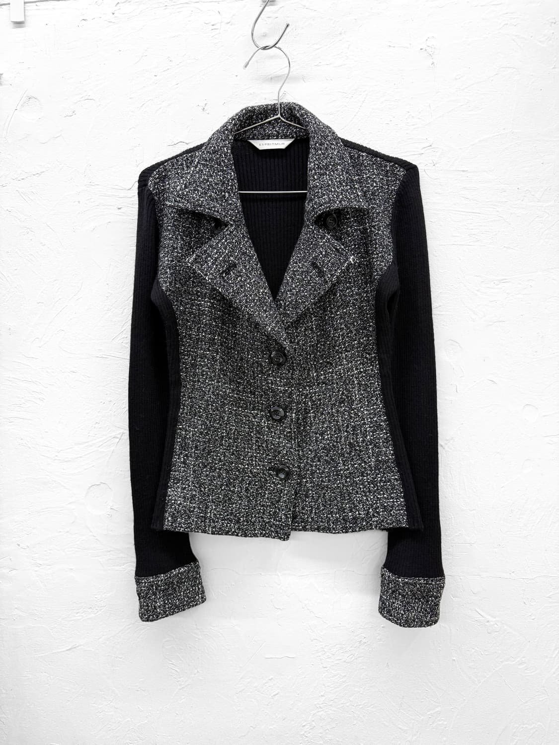 espritmur 버튼 트위드 니트 자켓 상품이미지4