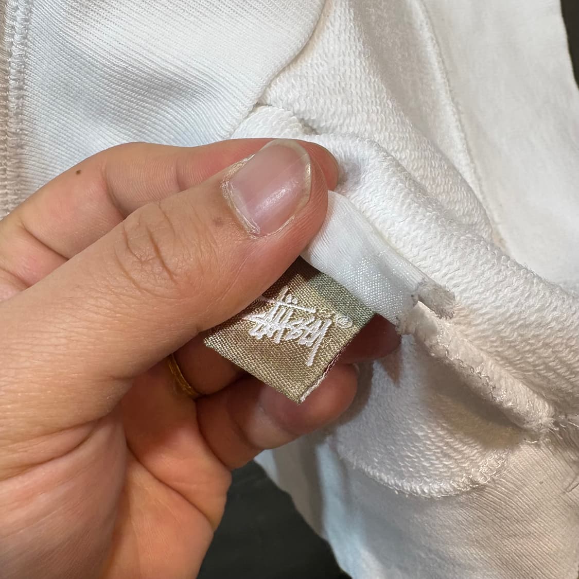 [L] STUSSY 스투시 스웻 반팔 티셔츠 상품이미지6