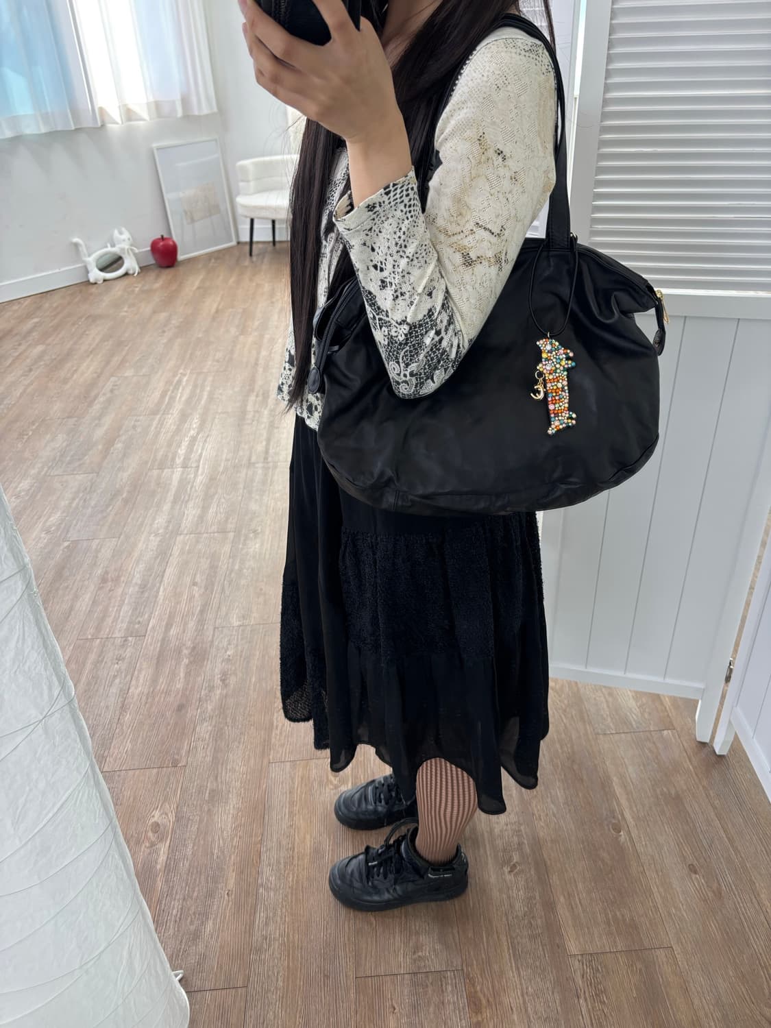 츠모리치사토 네코 키링 숄더백 상품이미지2