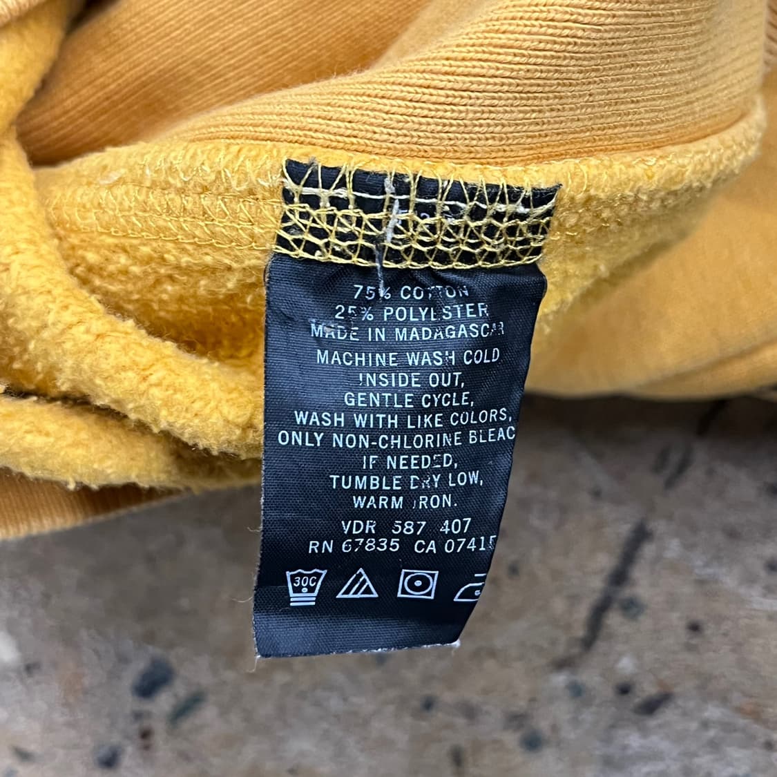 [정품/XS] 노티카 옐로우 후드집업 b14 상품이미지7