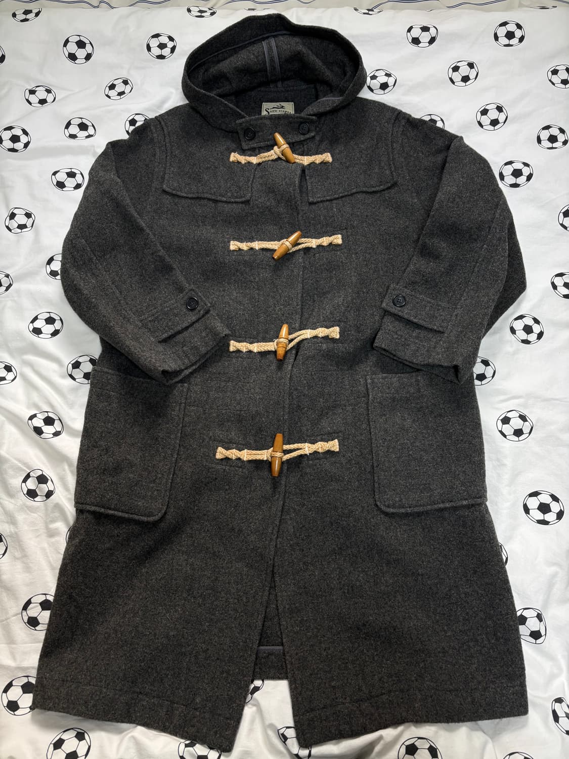 빈티지 차콜 떡볶이코트 상품이미지1