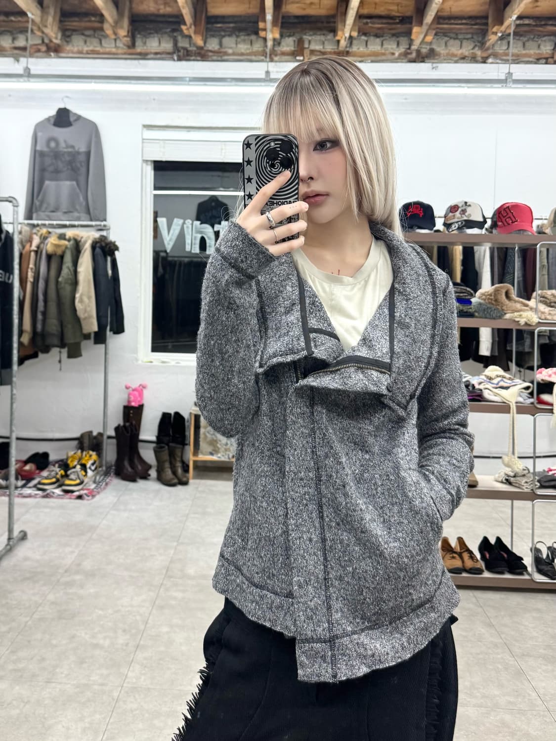 Atsuro Tayama 비대칭 자켓 상품이미지8