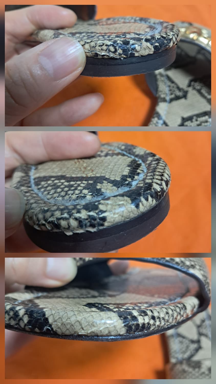 토리버치 뱀피 패턴 플랫 샌들 슬리퍼 5.5 약225 상품이미지10