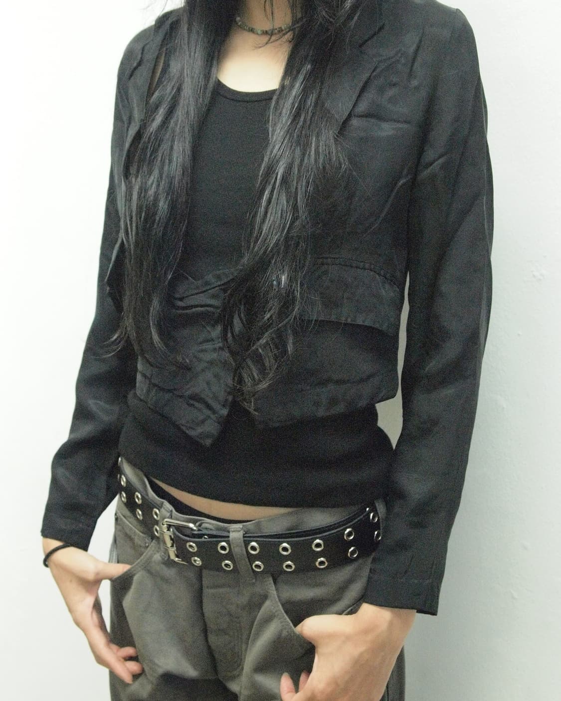 rare* 마킨얀마 asymmetric cropped jacket 상품이미지1