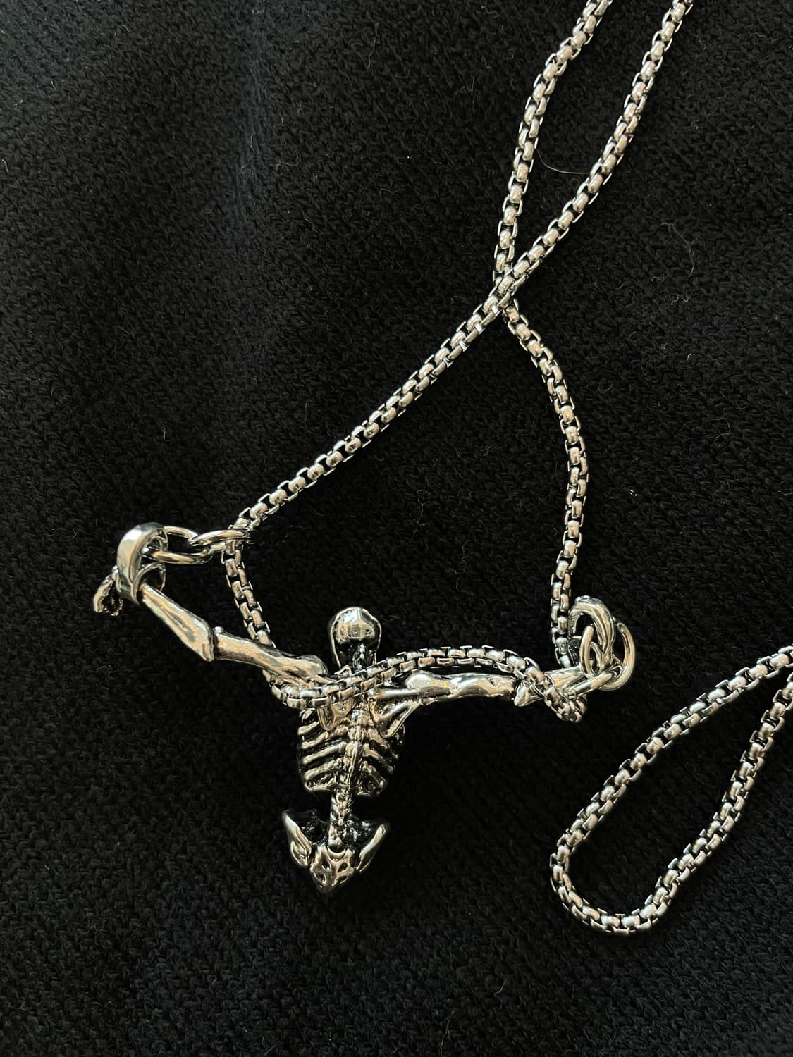skull punk necklace 상품이미지4