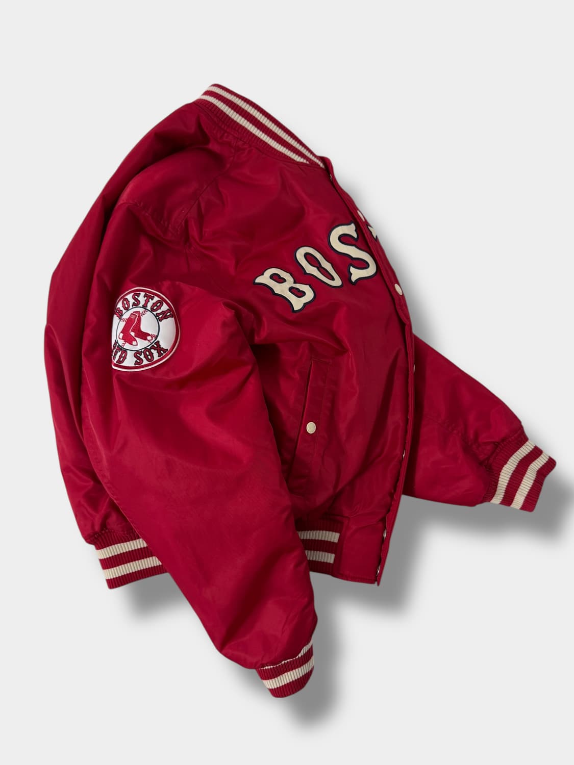 뉴에라 루즈핏 보스턴 레드삭스 빅로고 바시티 자켓 상품이미지1
