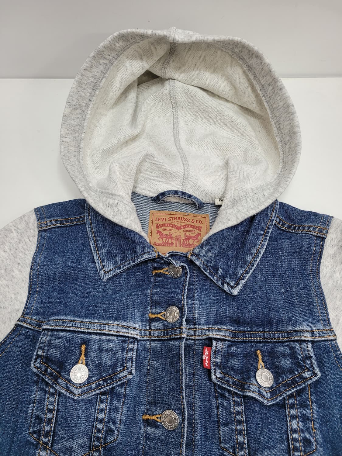 LEVI'S 리바이스 하이브리드 후드 트러커 자켓 / 여 S
 상품이미지6