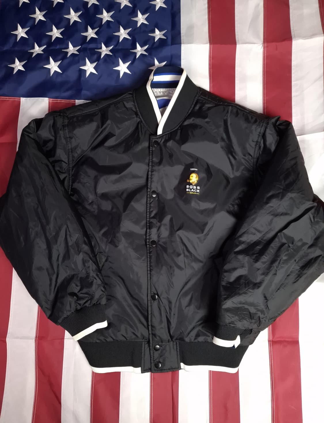 오리지날 90's 일본판 산토리보스커피 리버서블 스타디움 자켓 상품이미지8