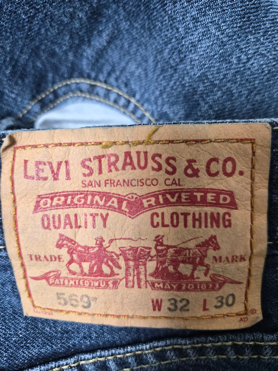 리바이스Levis 569 루즈핏 워싱진 32사이즈 P-212 상품이미지4