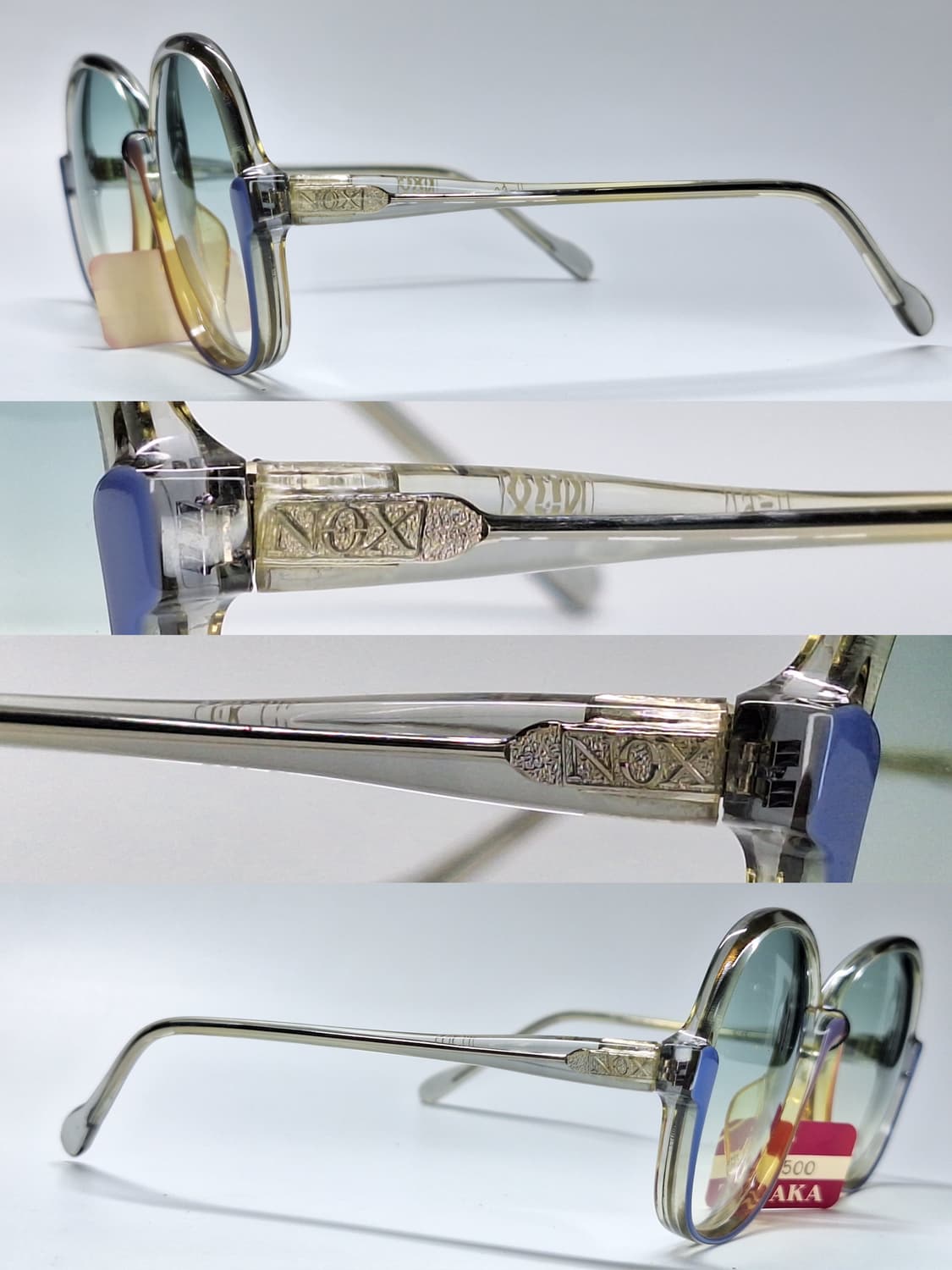 80s 일본제 빈티지 데드스톡 미사용/선글라스 Nox HJ-023 블루 상품이미지7