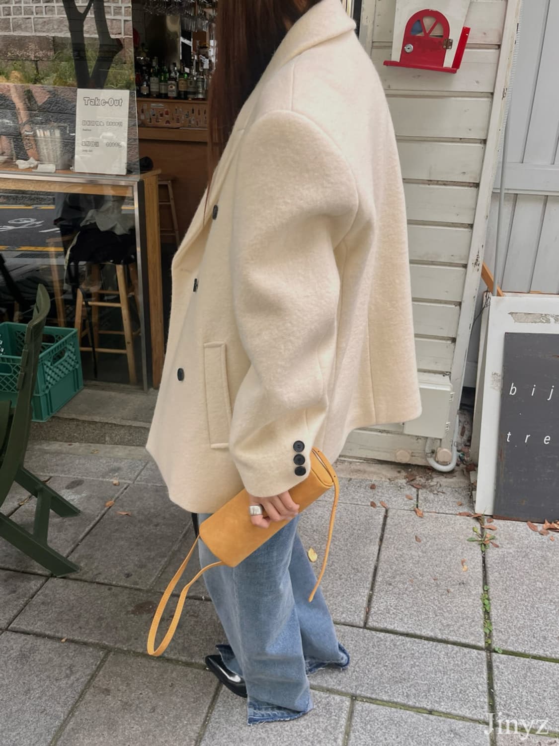 도매택 메이드 알파카 코트 아이보리 상품이미지2