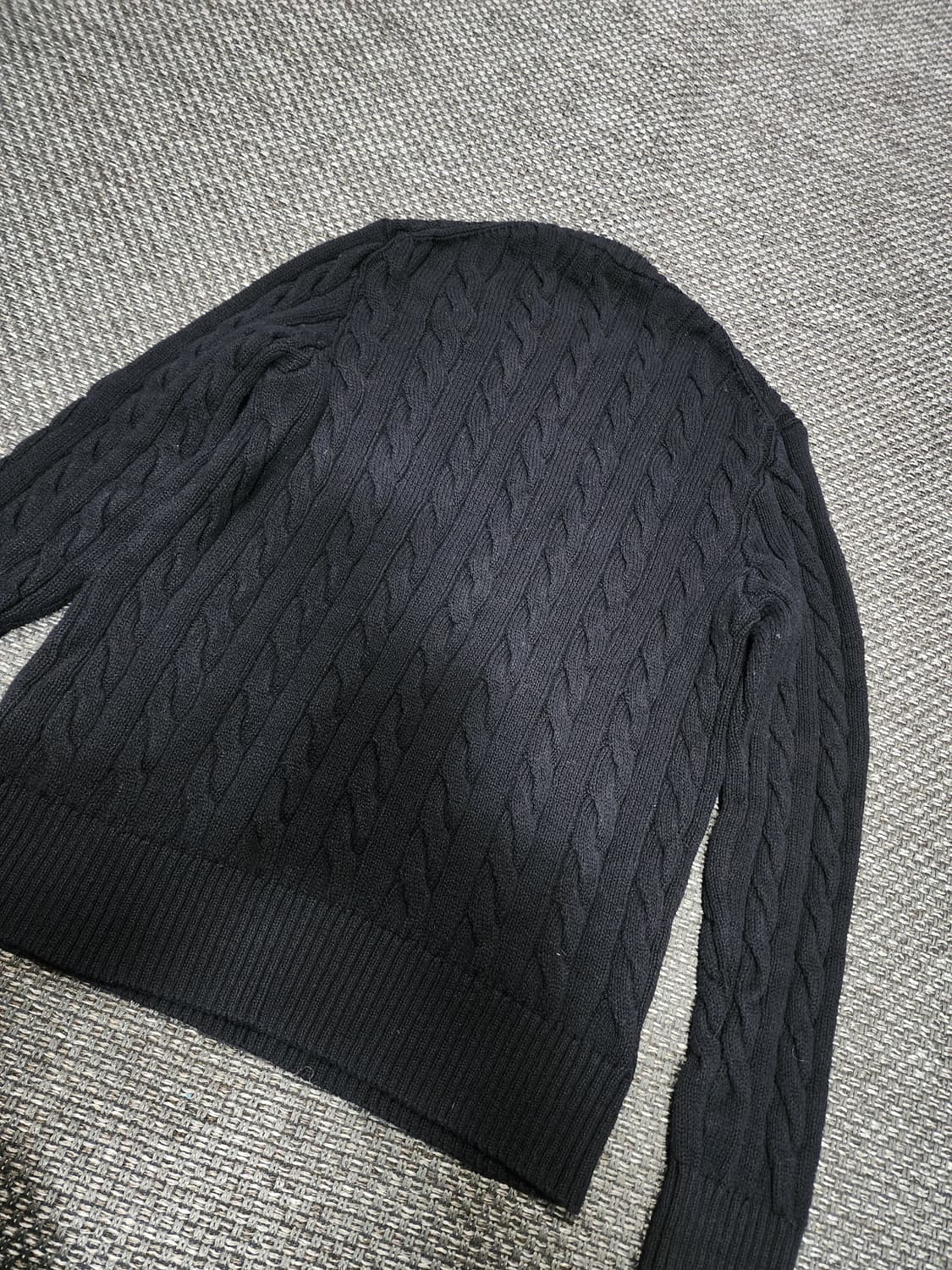 폴로 랄프로렌 블랙 케이블 니트 m사이즈  상품이미지4