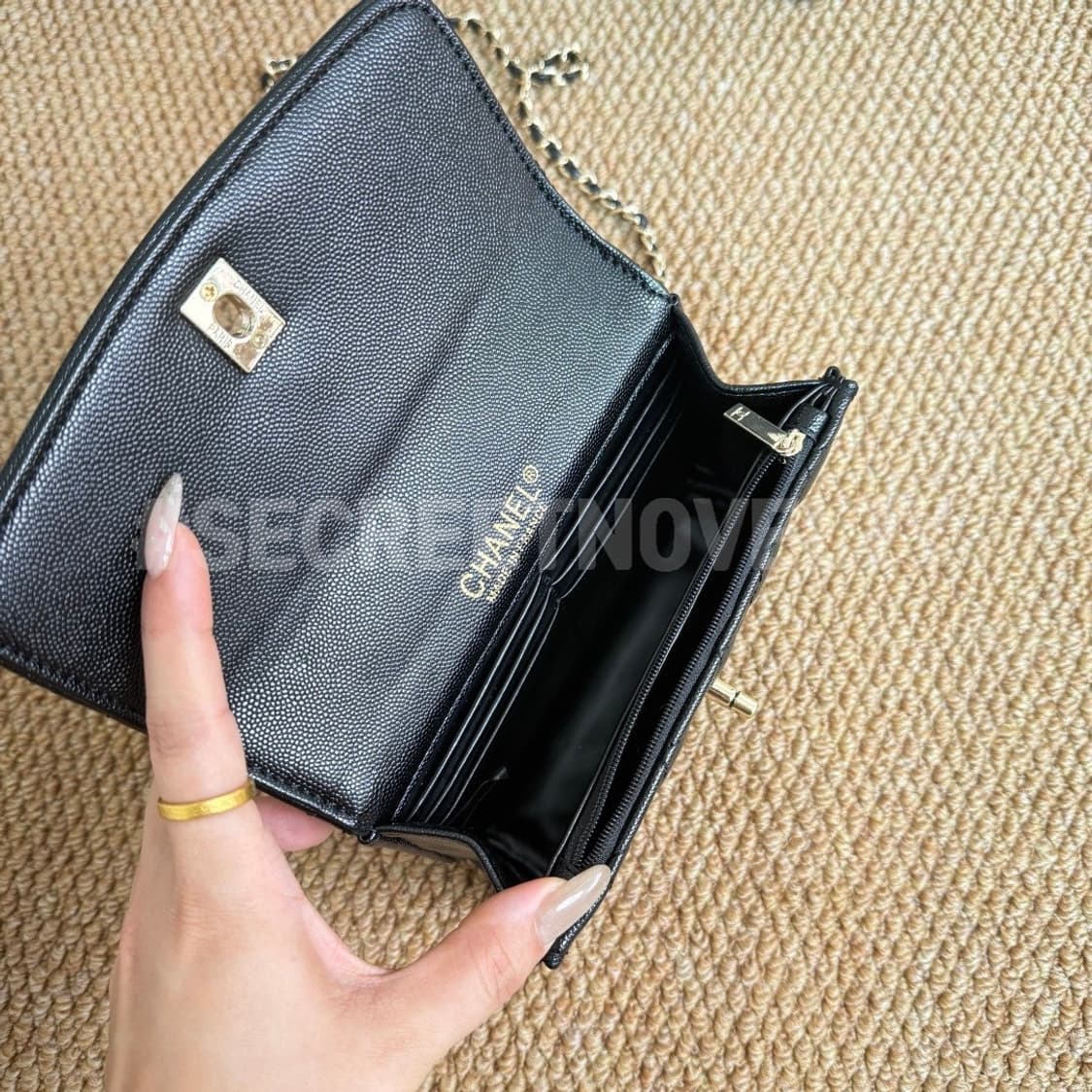 샤넬뷰티 탑핸들 캐비어 백팩 3WAY백 VIP 상품이미지8