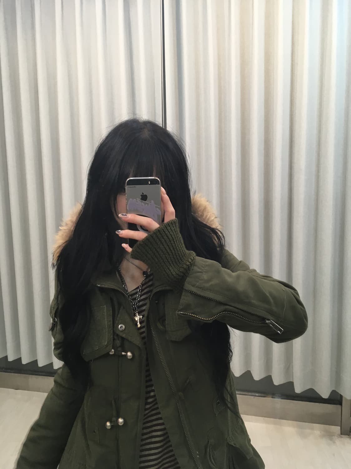 빈티지 퍼 토글 야상 사파리 자켓 상품이미지2