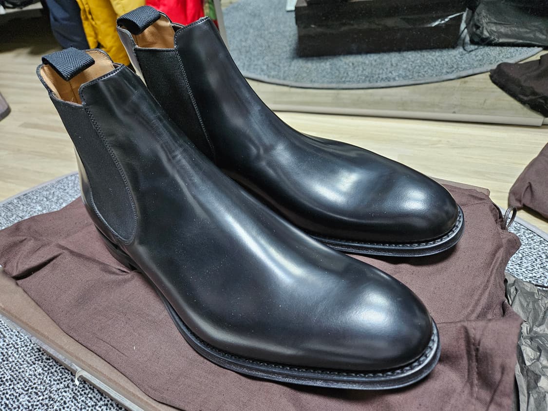 ​처치스(Church's) 첼시 부츠 블랙 275(UK 8.5) 새상품 상품이미지1