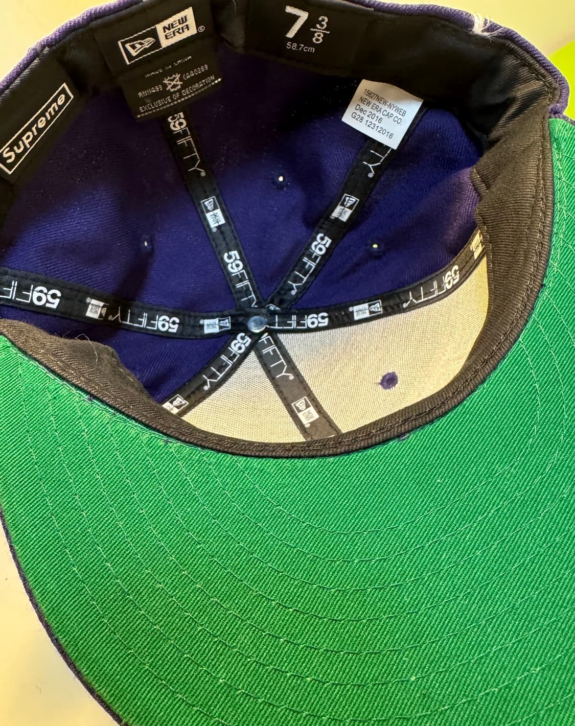 17ss supreme piping purple 7 3/8 상품이미지3