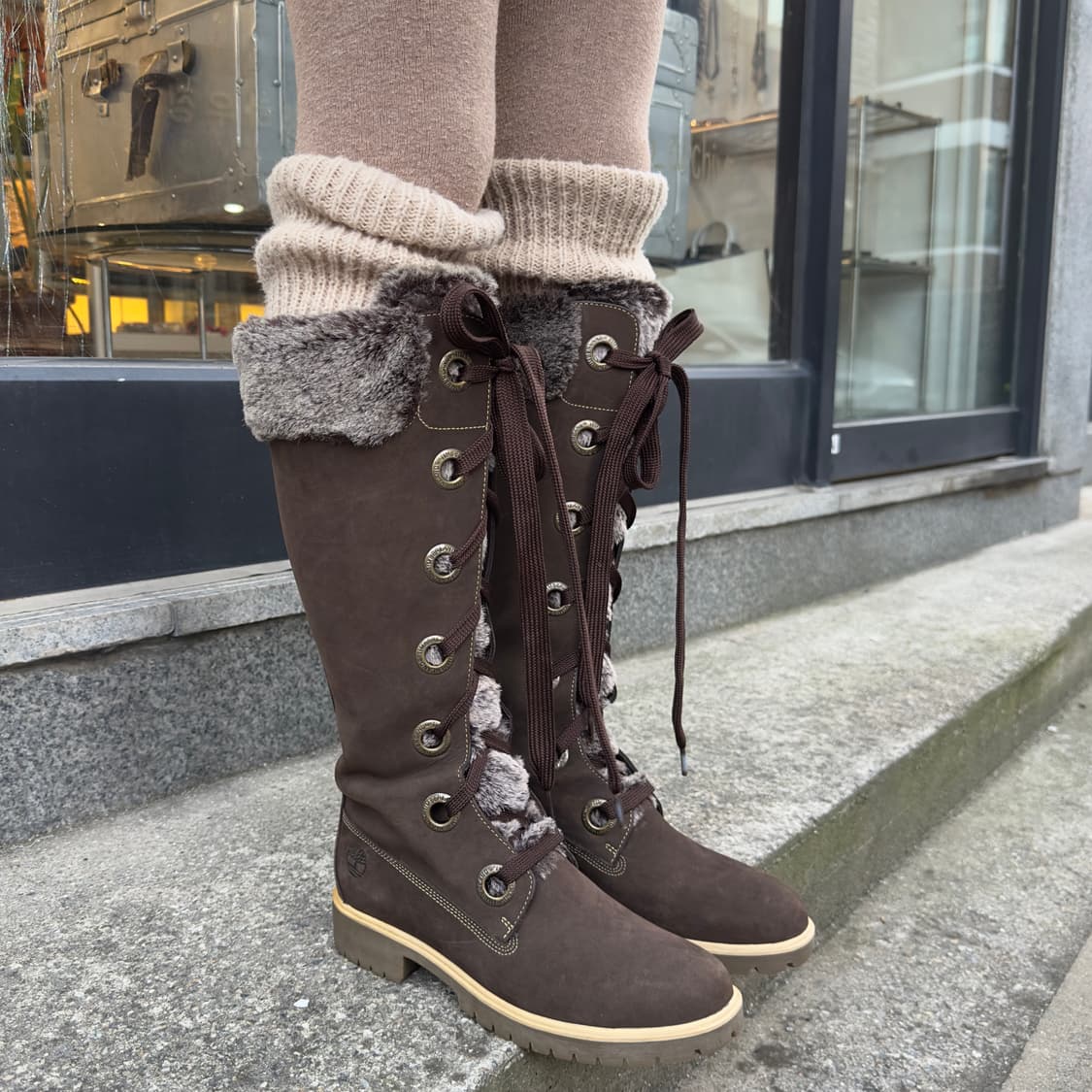 00s 레어 팀버랜드 롱 털 부츠 새상품 상품이미지8