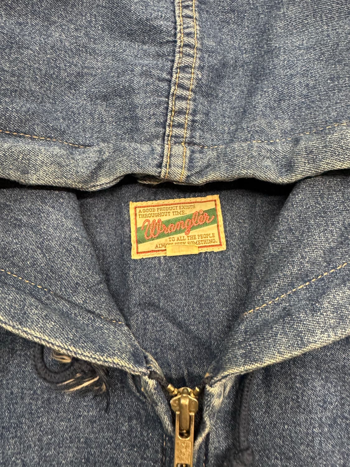 M)랭글러 빈티지 데님 후드집업 상품이미지4