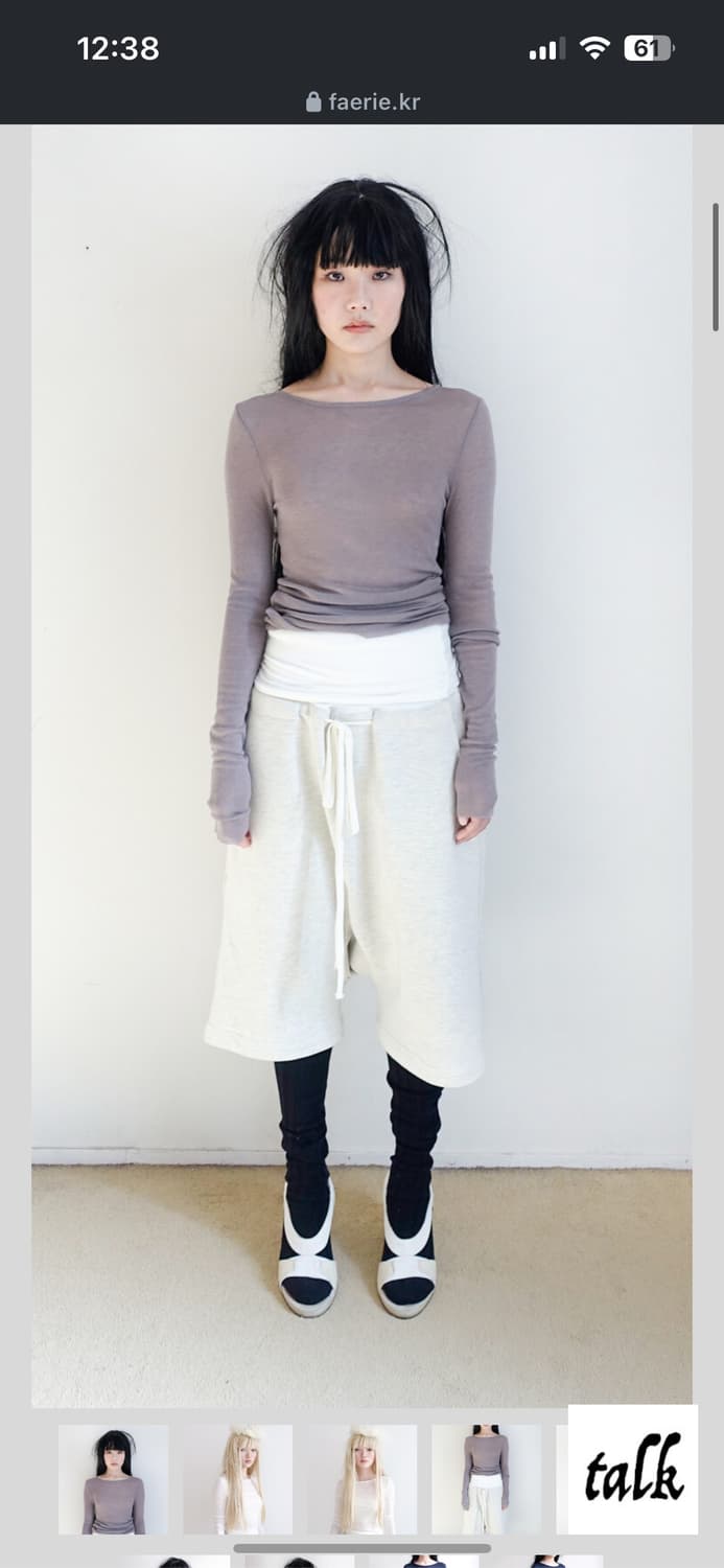 샵페어리 점프수트 jersey tube top jumsuit 24fw 상품이미지3