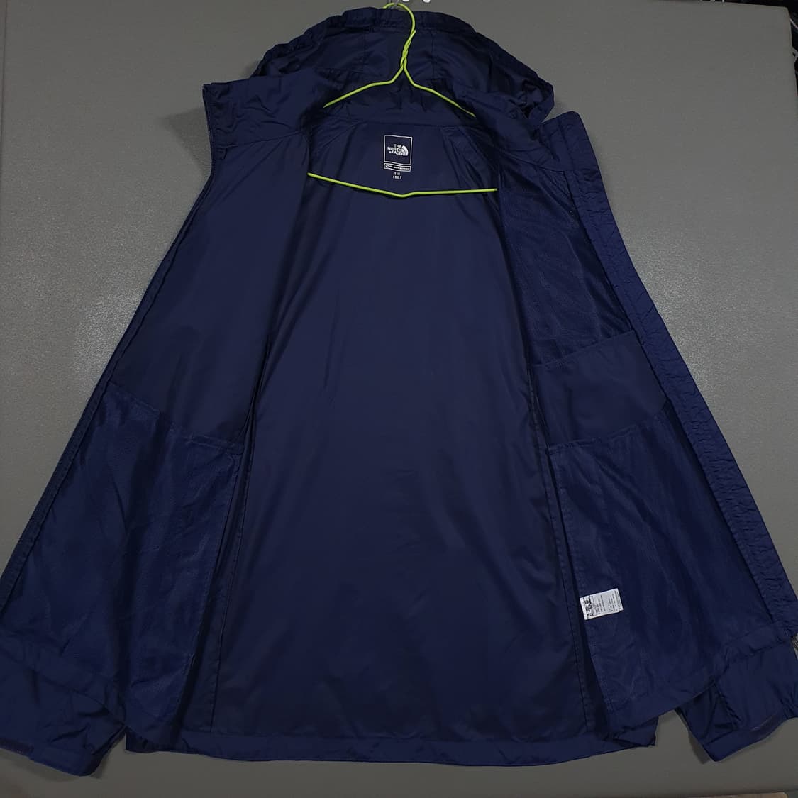 2XL) 노스페이스 플라잇 시리즈 경량 바람막이 집업 후드 자켓 네이비 상품이미지6