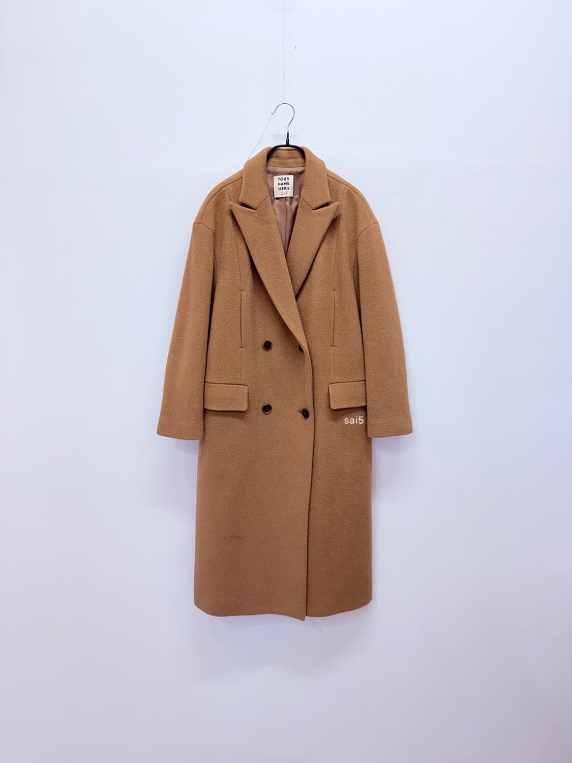 유어네임히얼 더블 롱코트 상품이미지1