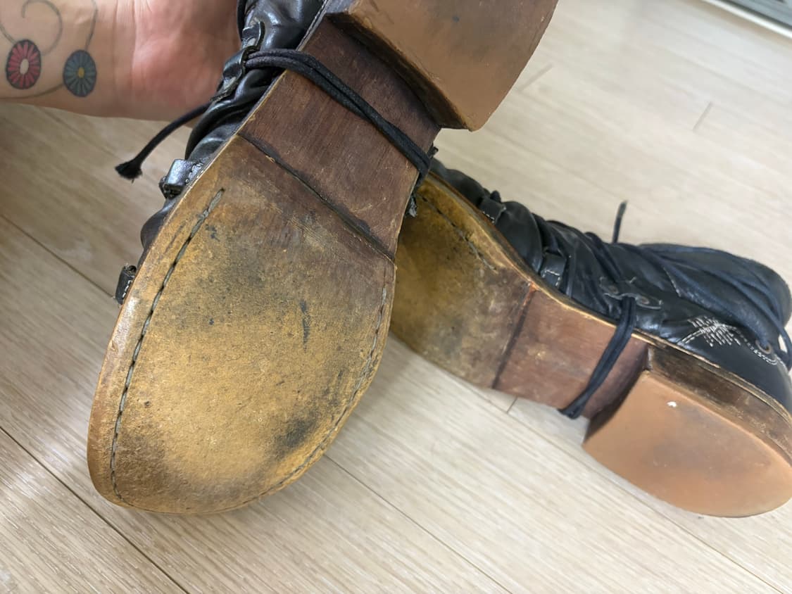 훕데두 빈티지 주름가공 부츠 상품이미지4