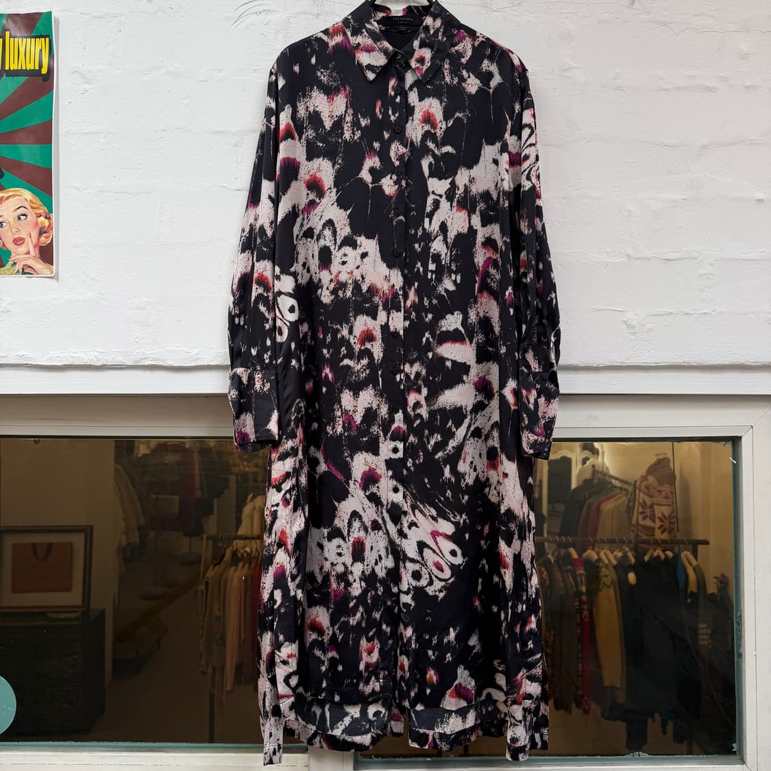 AllSaints 올세인츠 안냐 윙 셔츠 드레스 XS 상품이미지1