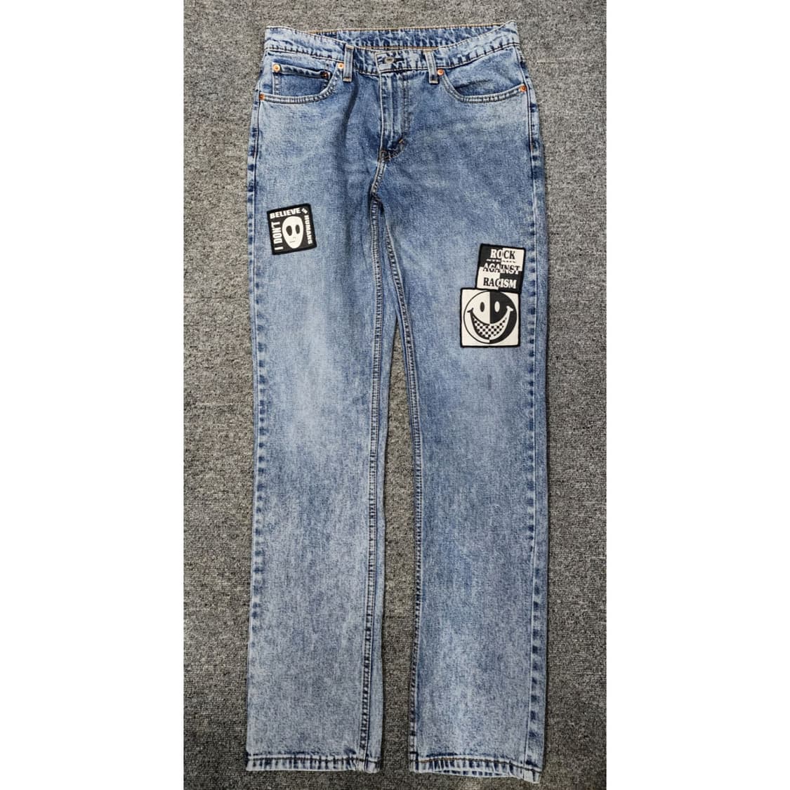 리바이스 511 슬림 패치 와펜 워싱 데님 팬츠 청바지 32x32 상품이미지1