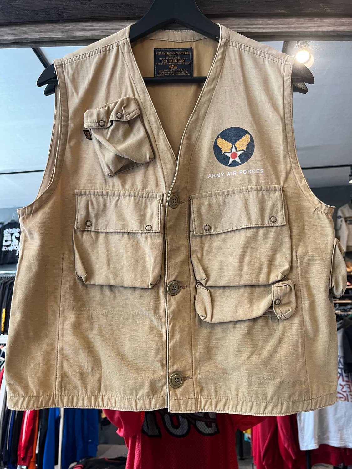 알파인더스트리 멀티포켓 밀리터리 공군 AIR FORCES 빈티지 C-1  상품이미지1