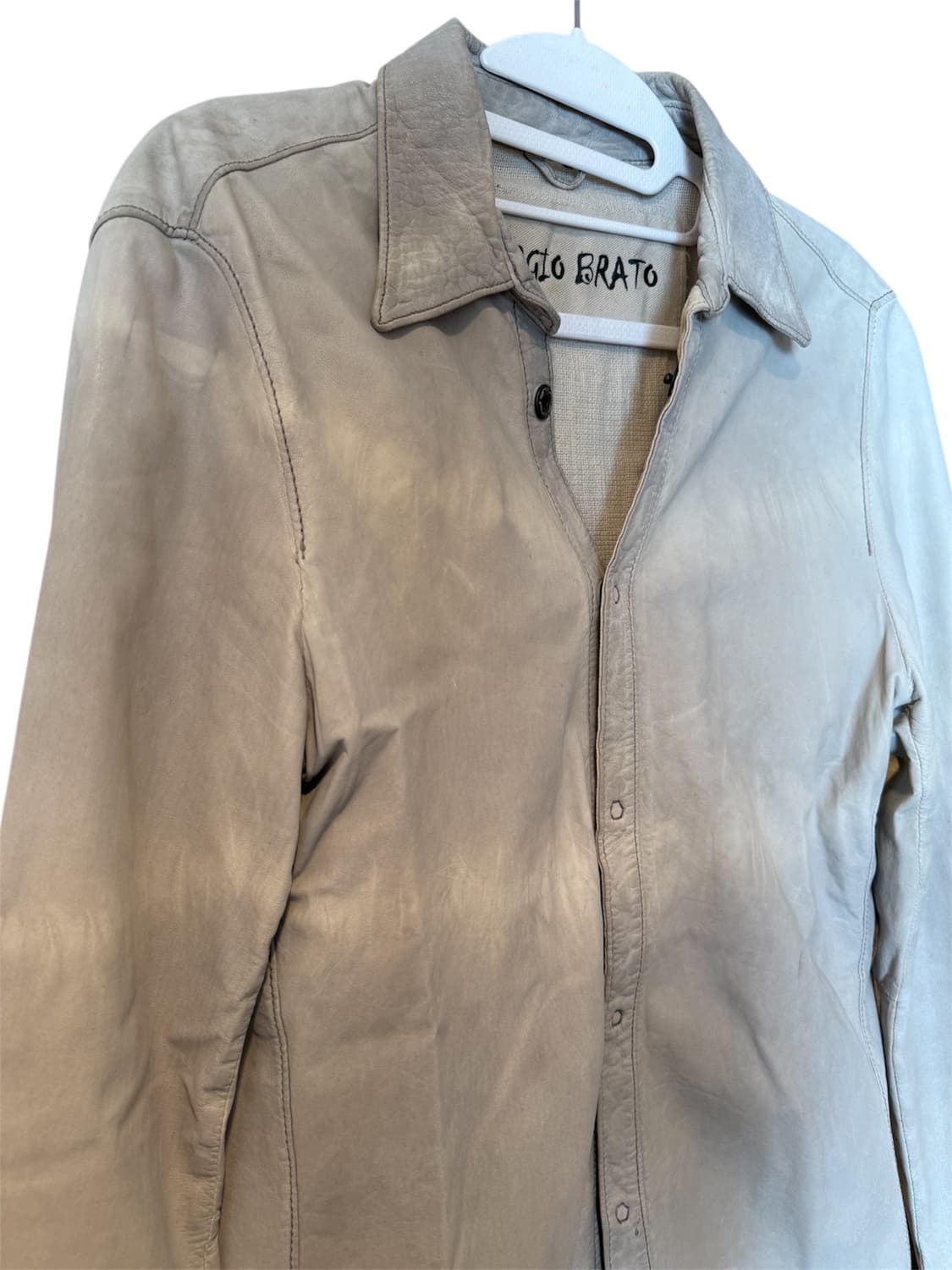 조르지오 브라토 레더 셔츠 자켓 (릭오웬스,캐롤 크리스찬 포엘) 상품이미지4